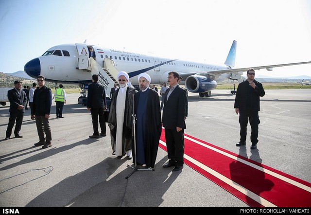 سفر روحانی به ایلام (عکس)