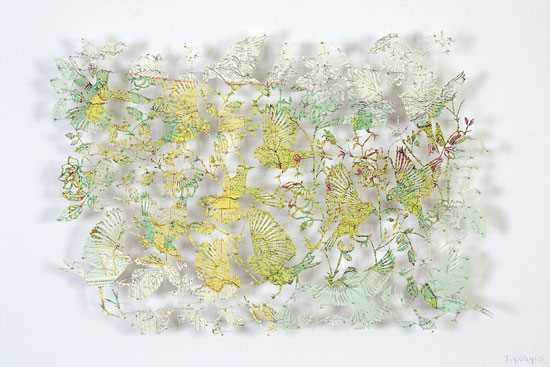 هنرنمایی با نقشه زمین (عکس)