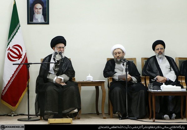 دیدار رئیس و مسئولان قوه قضائیه با رهبر انقلاب (عکس)