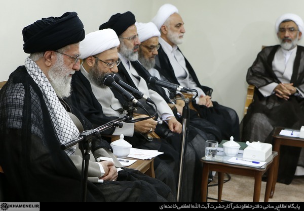 دیدار رئیس و مسئولان قوه قضائیه با رهبر انقلاب (عکس)