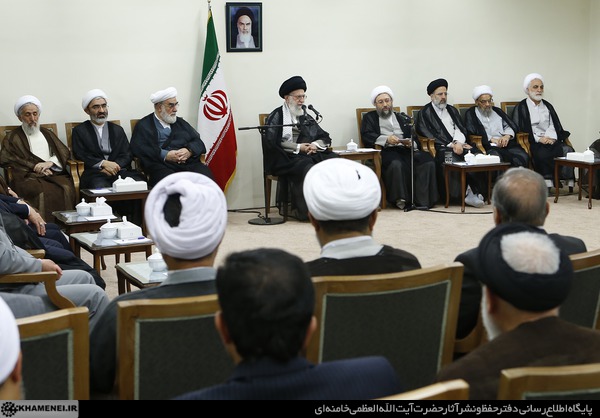 دیدار رئیس و مسئولان قوه قضائیه با رهبر انقلاب (عکس)