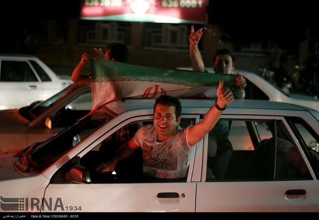 شادی طرفداران تیم ملی در سراسر کشور (عکس)