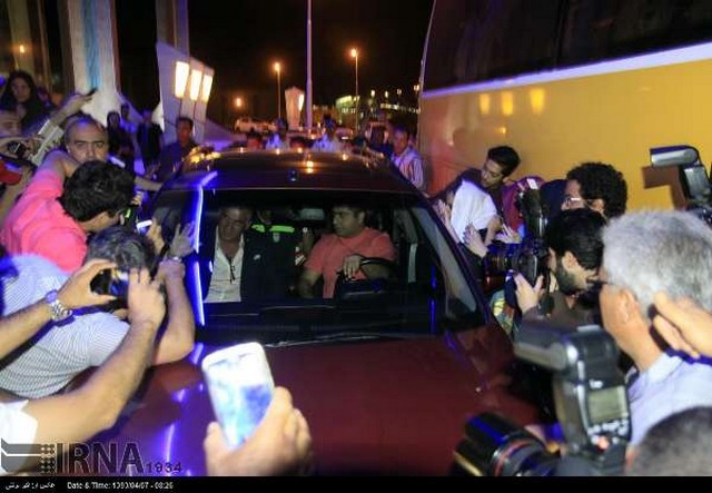 استقبال از تیم ملی فوتبال (عکس)