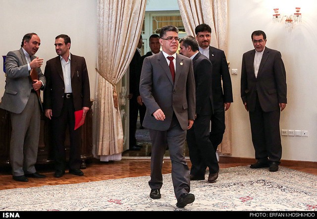 دیدار وزرای خارجه ونزوئلا ولبنان باروحانی (عکس)