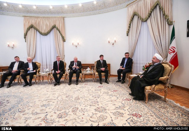 دیدار وزیر خارجه اسلواکی با روحانی (عکس)