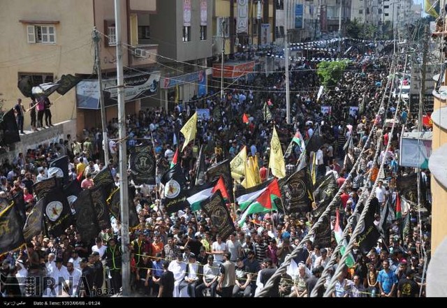جشن پیروزی مقاومت در غزه (عکس)