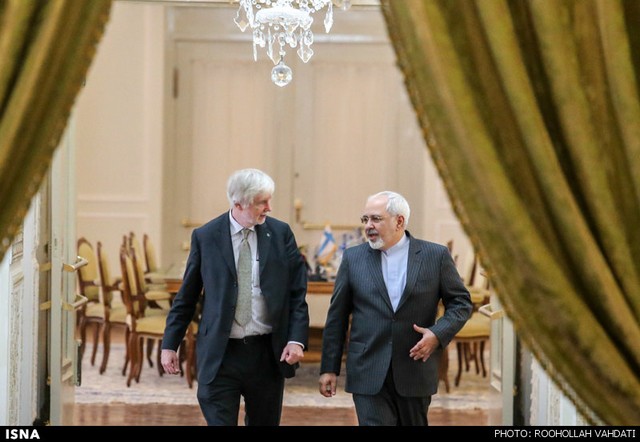 دیدار وزیر خارجه فنلاند با ظریف (عکس)