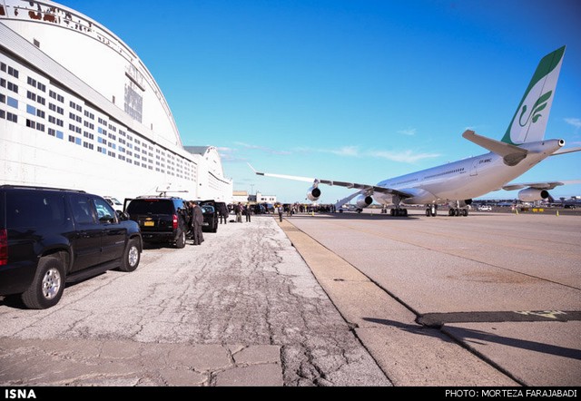 ورود روحانی به نیویورک (عکس)