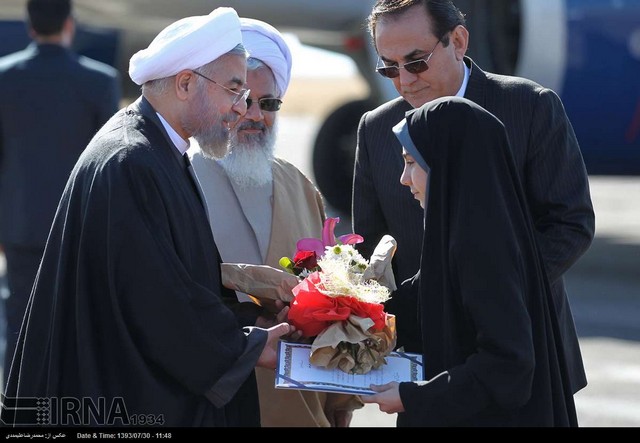 سفر روحانی به زنجان (عکس)