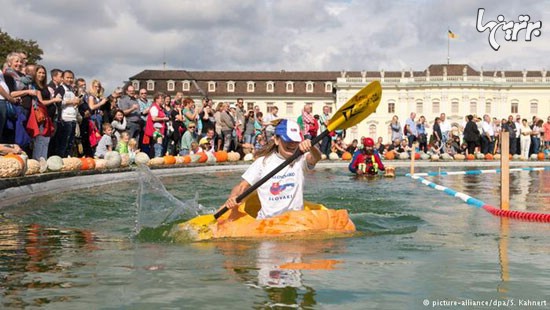 مسابقه هیجان‌انگیز کدو تنبل‌سواری! (+عکس)