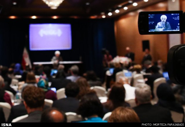 نشست خبری روحانی در نیویورک (عکس)