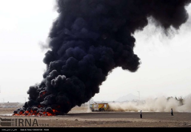 مانور طرح اضطراری فرودگاه - مشهد (عکس)