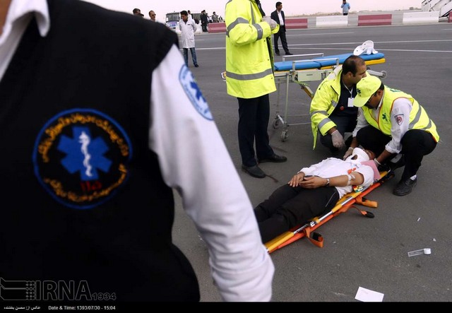 مانور طرح اضطراری فرودگاه - مشهد (عکس)