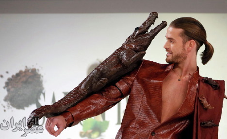 لباس های خوردنی در نمایشگاه شکلات پاریس (عکس)