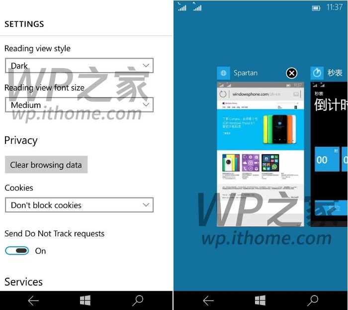 انتشار تصاویر بیشتر از محیط سیستم عامل ویندوز 10 موبایل