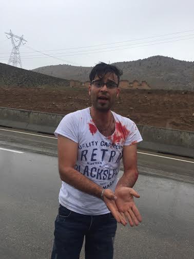 واژگونی پراید در پی ایست پلیس (+عکس)