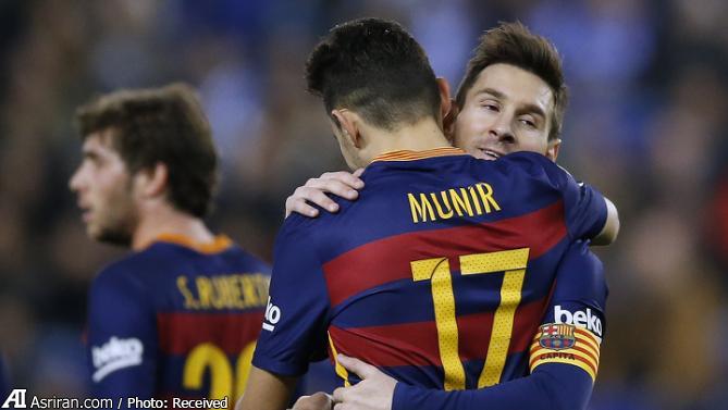 اسپانیول 0 - 2 بارسا / دوگل منیر برای صعود(+گزارش تصویری)