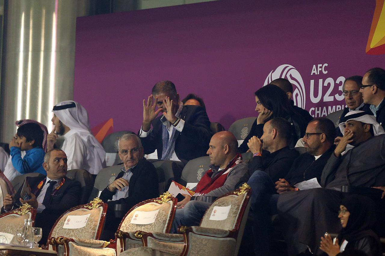 ترک ورزشگاه کی‌روش بعد از گل ایران (عکس)