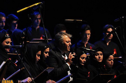 حضور وزیر ارشاد و ابتکار در یک کنسرت