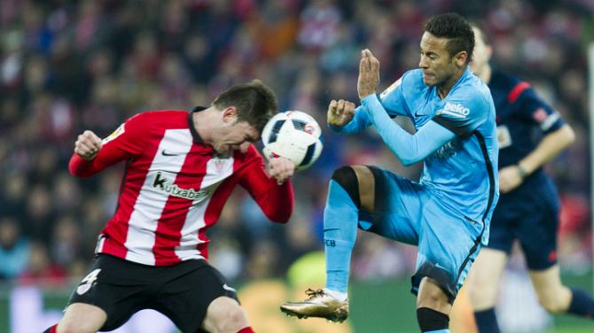 بیلبائو 1 - 2 بارسلونا / یک قدم تا صعود بدون مسی بدون سوارز(+عکس)