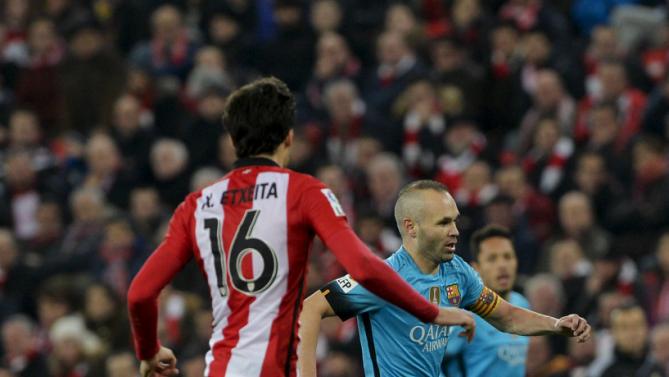 بیلبائو 1 - 2 بارسلونا / یک قدم تا صعود بدون مسی بدون سوارز(+عکس)