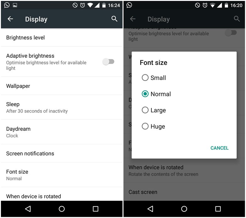 نحوه افزایش سایز متن در اسمارت‌فون‌های اندرویدی