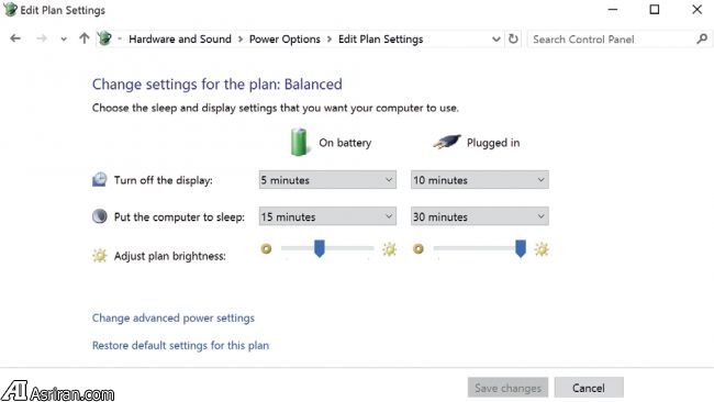 افزایش عمر باتری در دستگاه های مجهز به ویندوز 10 افزایش عمر باتری در دستگاه های مجهز به ویندوز 10