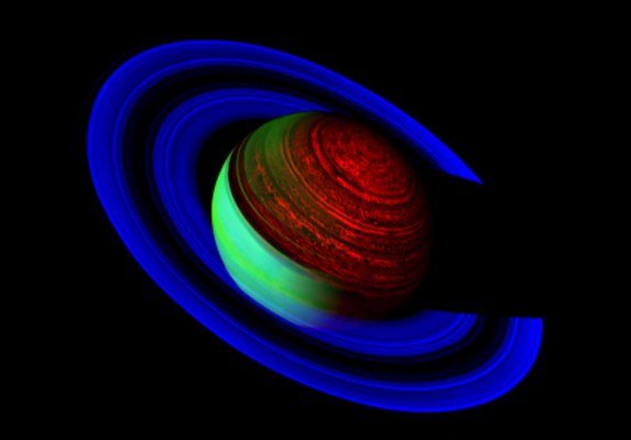عکس سیاره کیوان با نمایی متفاوت عکس سیاره کیوان با نمایی متفاوت