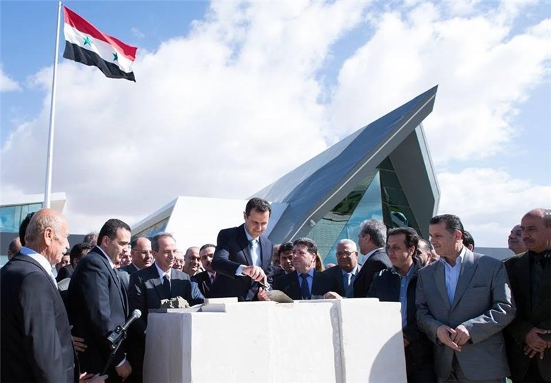 بشار اسد یک پروژه در قلب دمشق افتتاح کرد(+عکس)