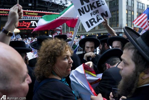 تجمع دلواپسان آمریکایی در نیویورک (+عکس)