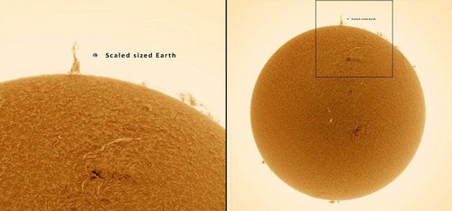 برج ایفل بر روی خورشید