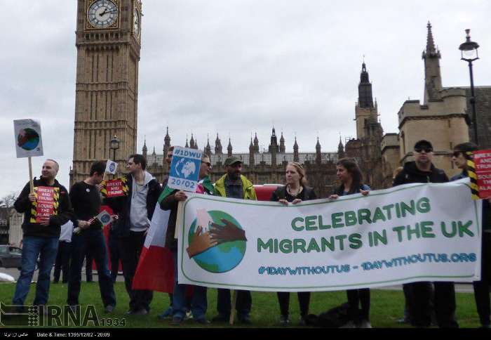 تظاهرات علیه برگزیت و سفر ترامپ در لندن (+عکس)