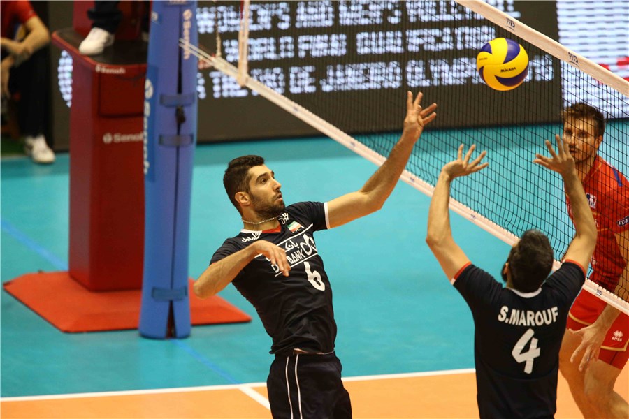 فرانسه 3 - 0 ایران / تیم ملی والیبال پراشتباه و نامطمئن