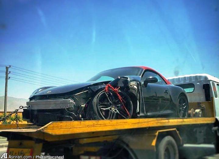 تصادف خودوی لوکس آلمانی در ایران (+عکس)