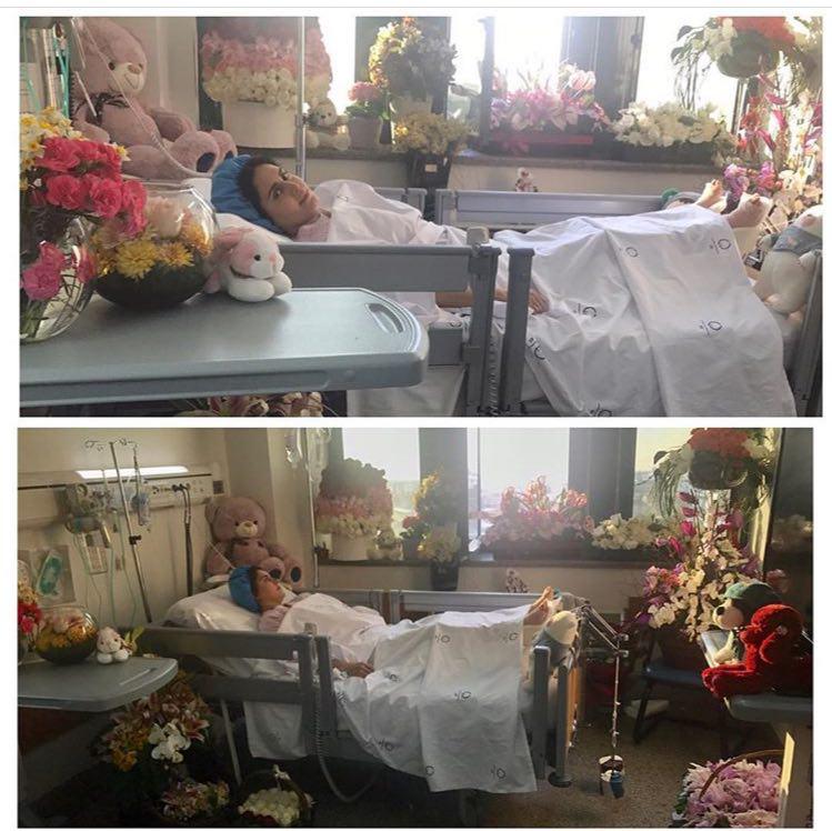 الناز شاكردوست و اتاق پر از گلش (عکس)