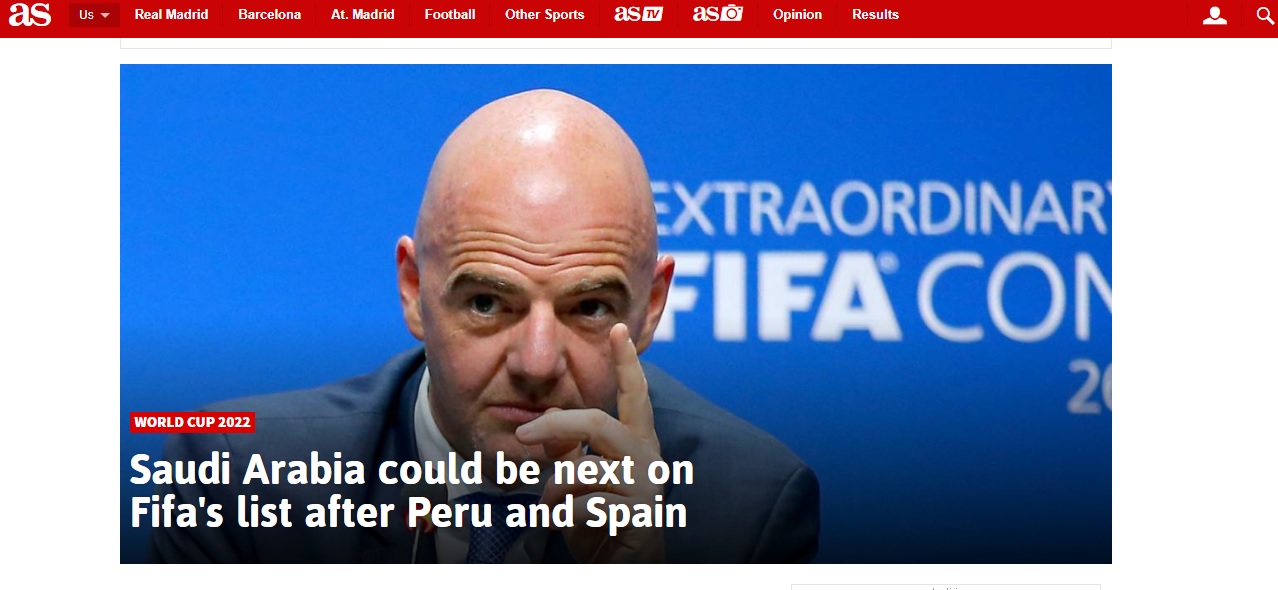 فیفا عربستان را به اخراج از جام جهانی 2018 تهدید کرد