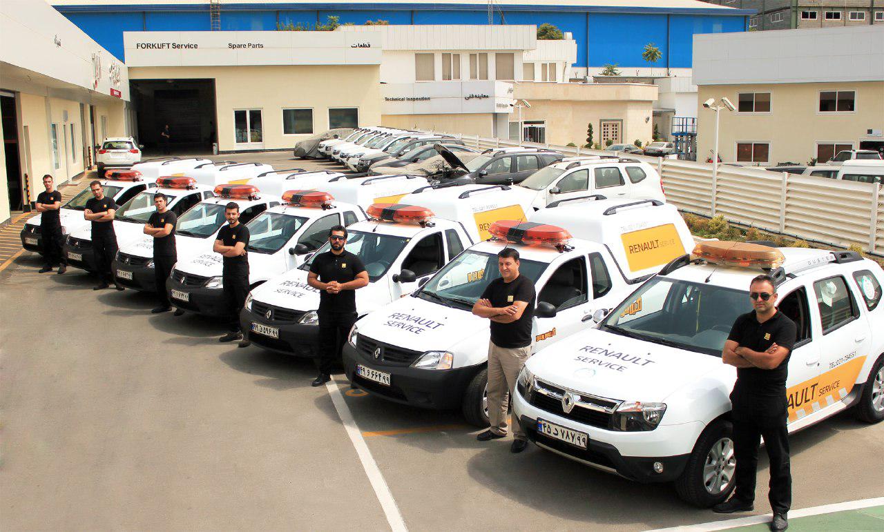 سرویس دهی به 200 خودروی رنو  در روز