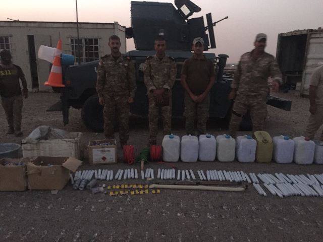 کشف یک کارگاه ساخت بمب در کرکوک عراق (+عکس)