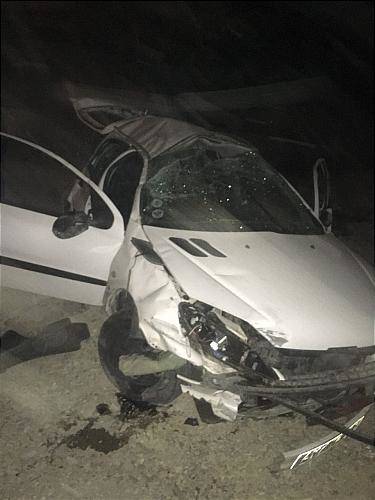 سقوط آزاد پژو 206 از پل بزرگراه همت (+عکس)