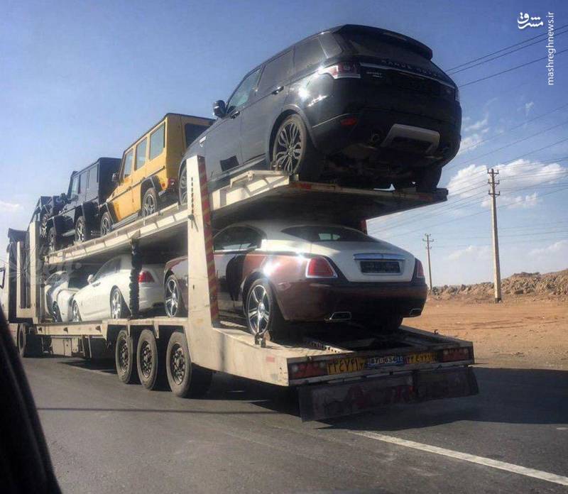 محموله خودروهای میلیاردی در ایران (عکس)