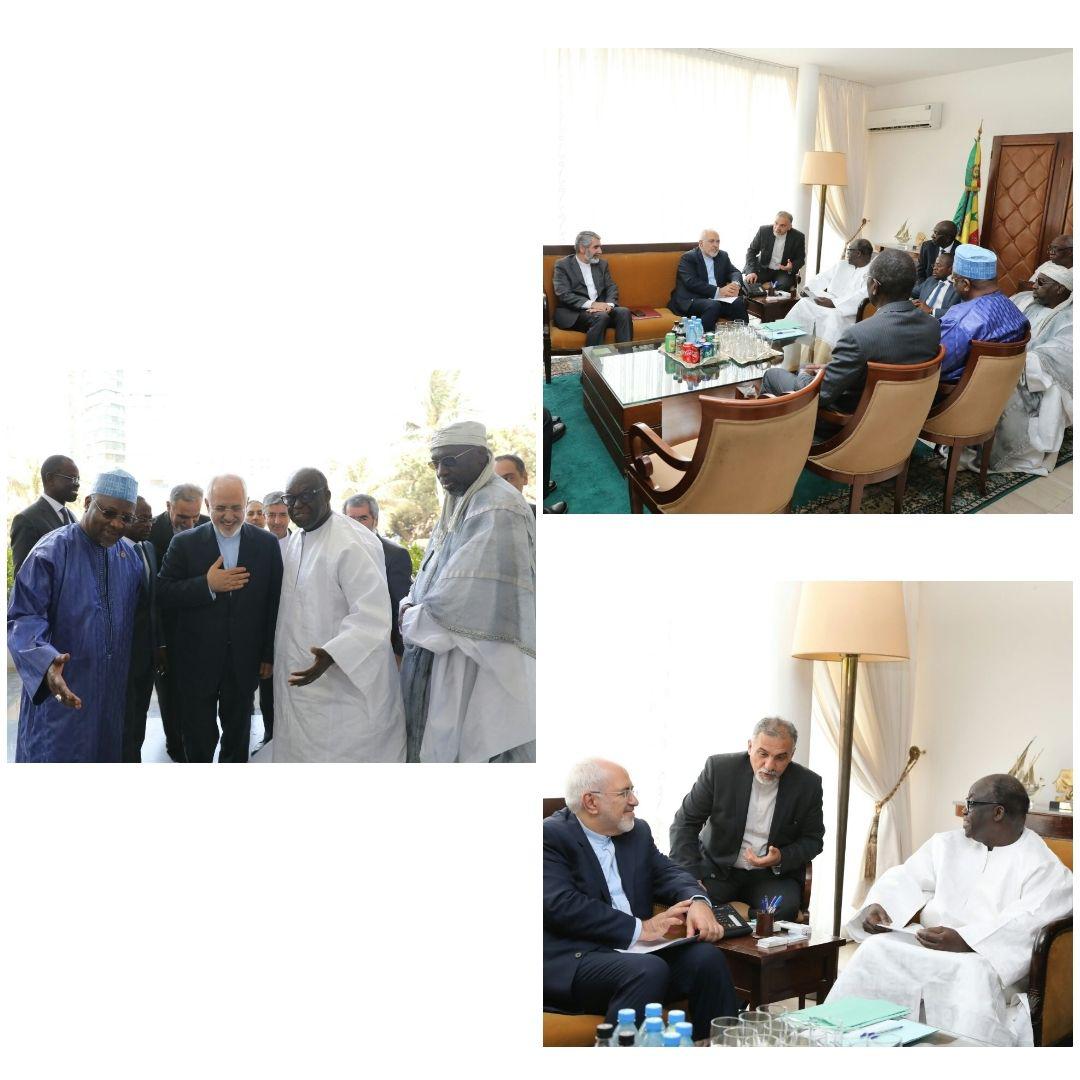 دیدار ظریف با رئیس مجلس سنگال (عکس)