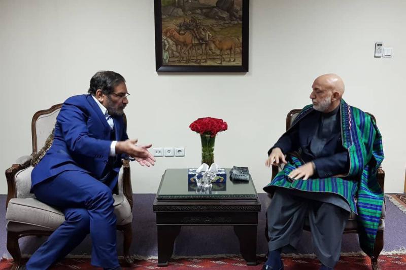 سفر شمخانی به کابل و دیدار با حامد کرزای (+عکس)