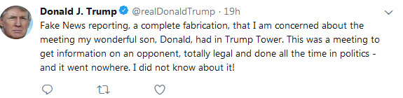 پسر ترامپ در تله 