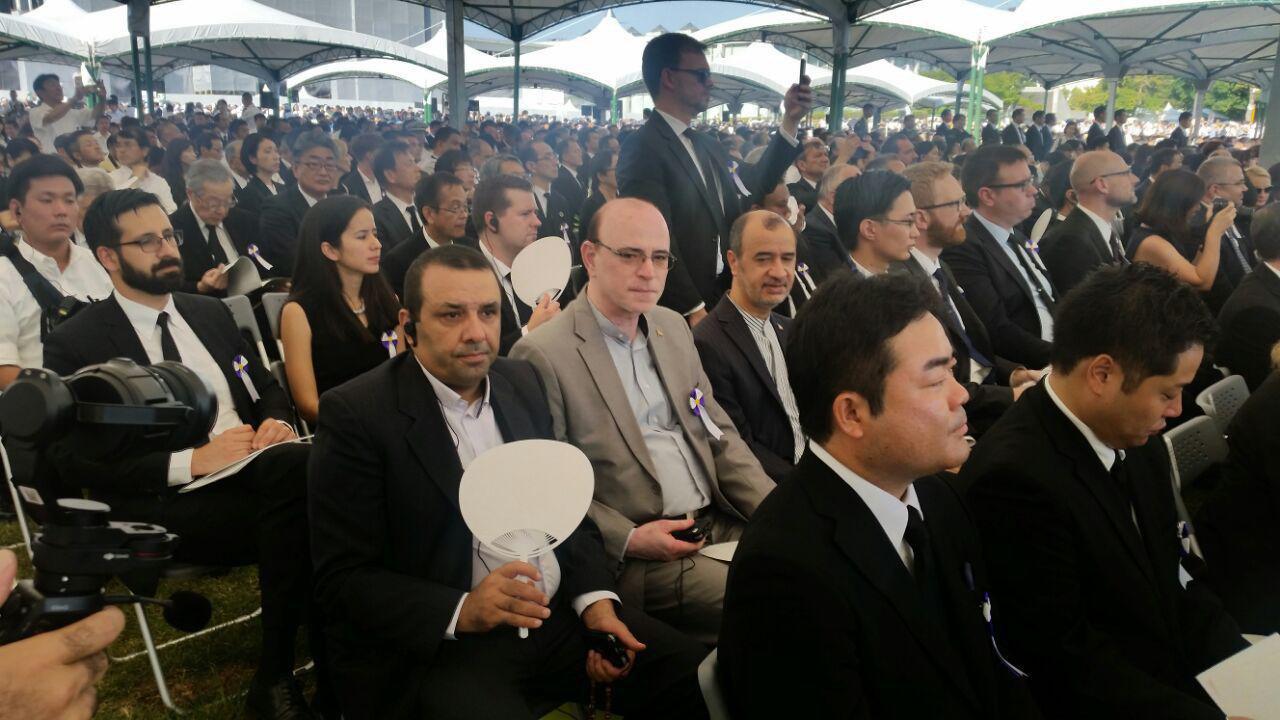 حضور دیپلمات های ایرانی در مراسم یادبود قربانیان حمله اتمی هیروشیما و ناکازاکی