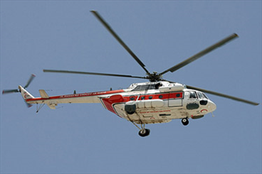 اعزام بیمار شادگانی با بالگرد به بیمارستان گلستان اهواز