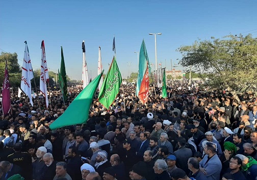 آغاز مراسم تشییع پیکر مطهر شهید ابومهدی در آبادان