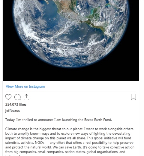 کمک 10 میلیارد دلاری ثروتمندترین فرد جهان برای مقابله با تغییرات اقلیمی