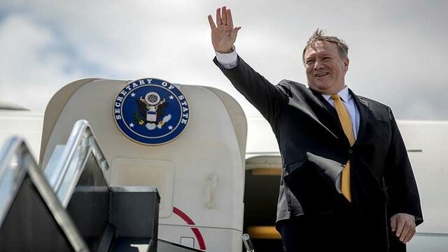 پامپئو وارد لندن شد