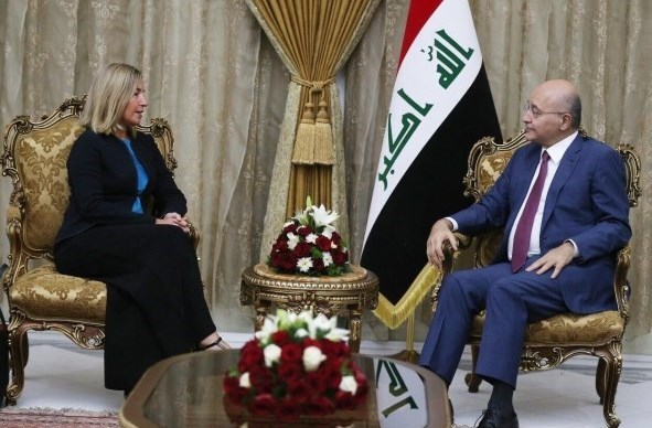 جزئیات رایزنی&zwnj;های موگرینی با سران عراق (+عکس)