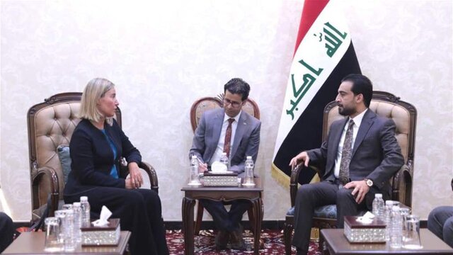 دیدار&zwnj;های موگرینی با مقامات عراقی/ بغداد: منطقه آماده جنگ جدیدی نیست و راه&zwnj;حل در مذاکره است